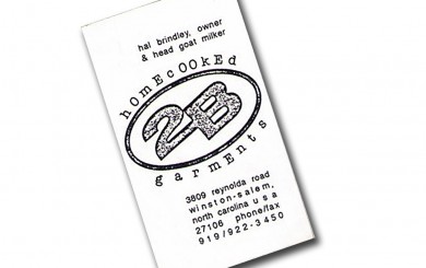 Hal Brindley's business card, 1994