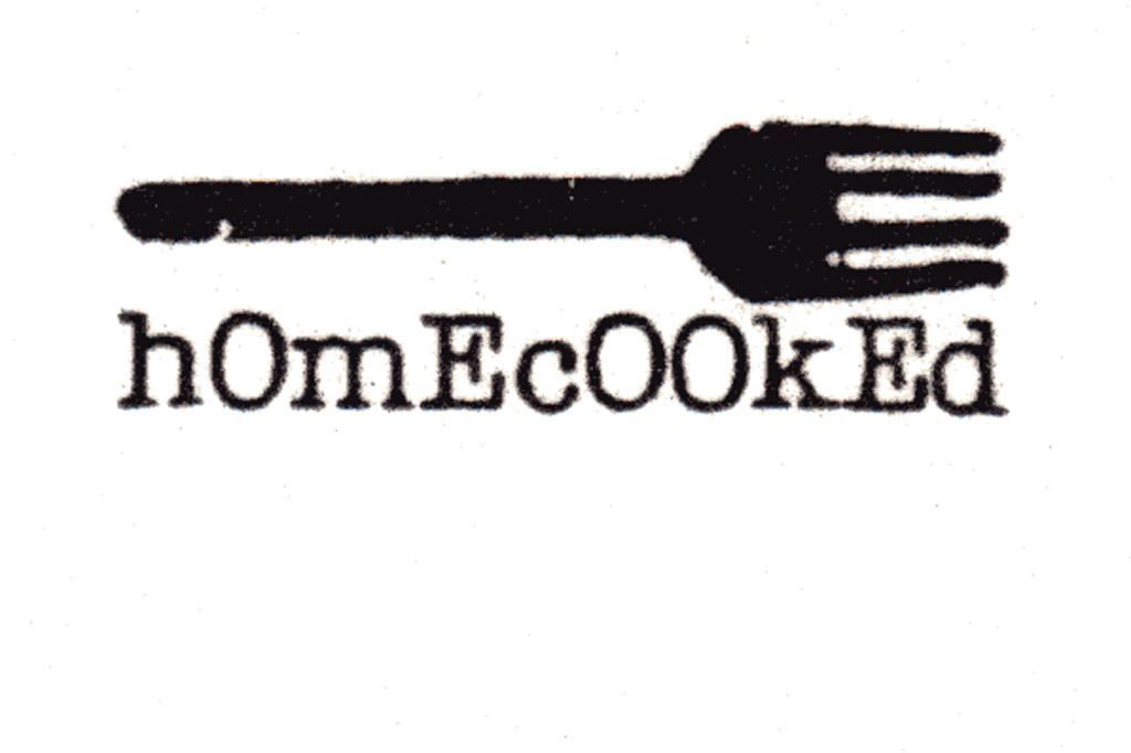 The 2B Homecooked embroidered Fork Logo tee shirt