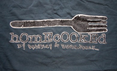 The 2B Homecooked Fork Logo tee shirt