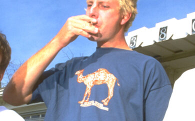 The PLAY Camel City tee shirt worn by Leif Valin 1996