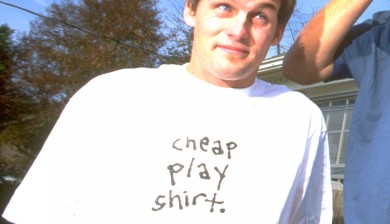 Leigh Ramsdell wearing a Cheap Play Shirt 1996