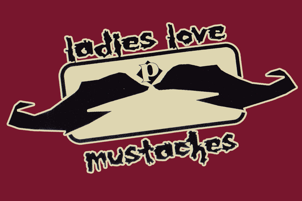 the Ladies Love Moustaches tee shirt by PLAY