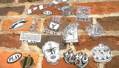 PLAY stickers and patches