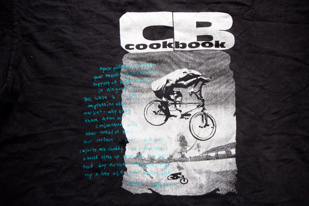 The Cookbook tee shirt