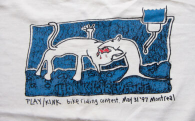 A promotional tee for the PLAY contest in Montreal 1997